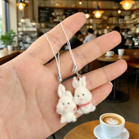 Velvet Hopper Soft Bunny Charm