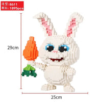 Snowball Rabbit Model No. 8611 Mini Blocks (30 cm)