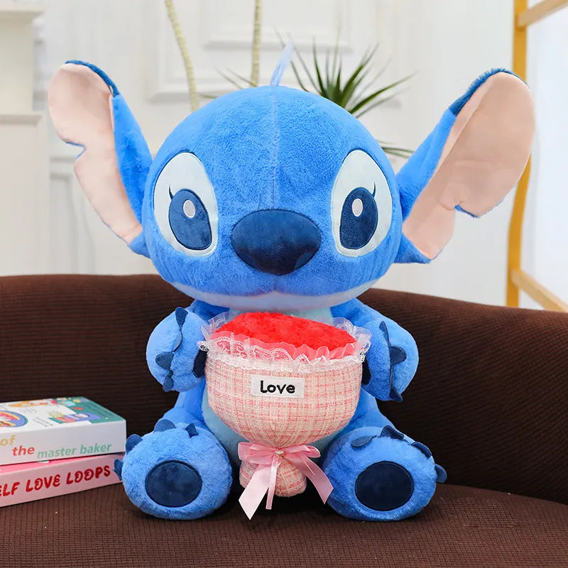 Stitch & Angel Romance Bouquet Plushie (30 cm)