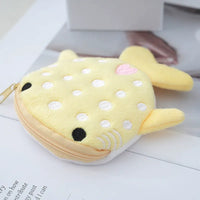 Porte-monnaie en peluche requin-baleine 