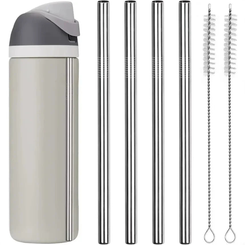 Sustainable Metal Straw Set for Owala Bottle (Pack of 6)