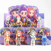 K-Pop Demon Hunters Group Flocked Keychain