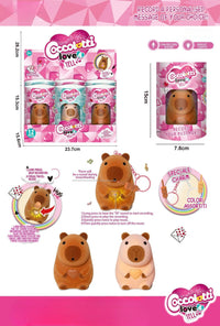 Capybara Love & Tell Pacifier Charm Keychain