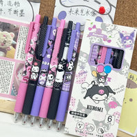 Kuromi Punk Princess Gel Pen (Set of 6)
