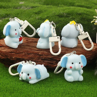 Tiny Titan Elephant Charm Keychain