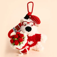 West Highland Floral Gift Plush Keychain