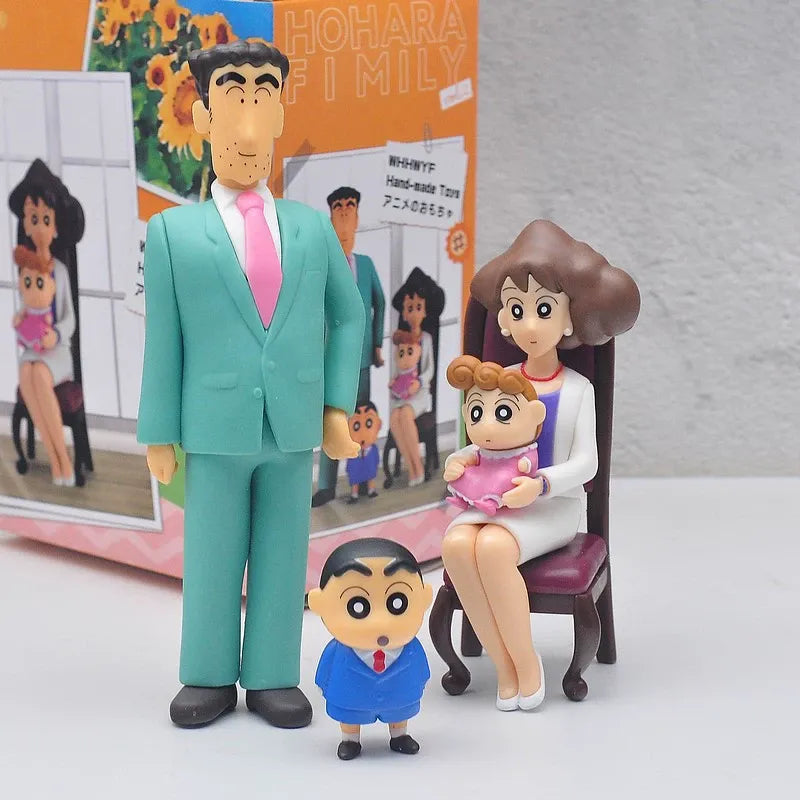 Shinchan Nohara Family Portrait Figurines