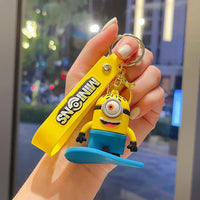 Minions Beach Fun 3D Keychain