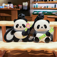 Bamboo Buddy Leather Panda Keychain