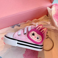 Winking Labubu Sneaker Keychain
