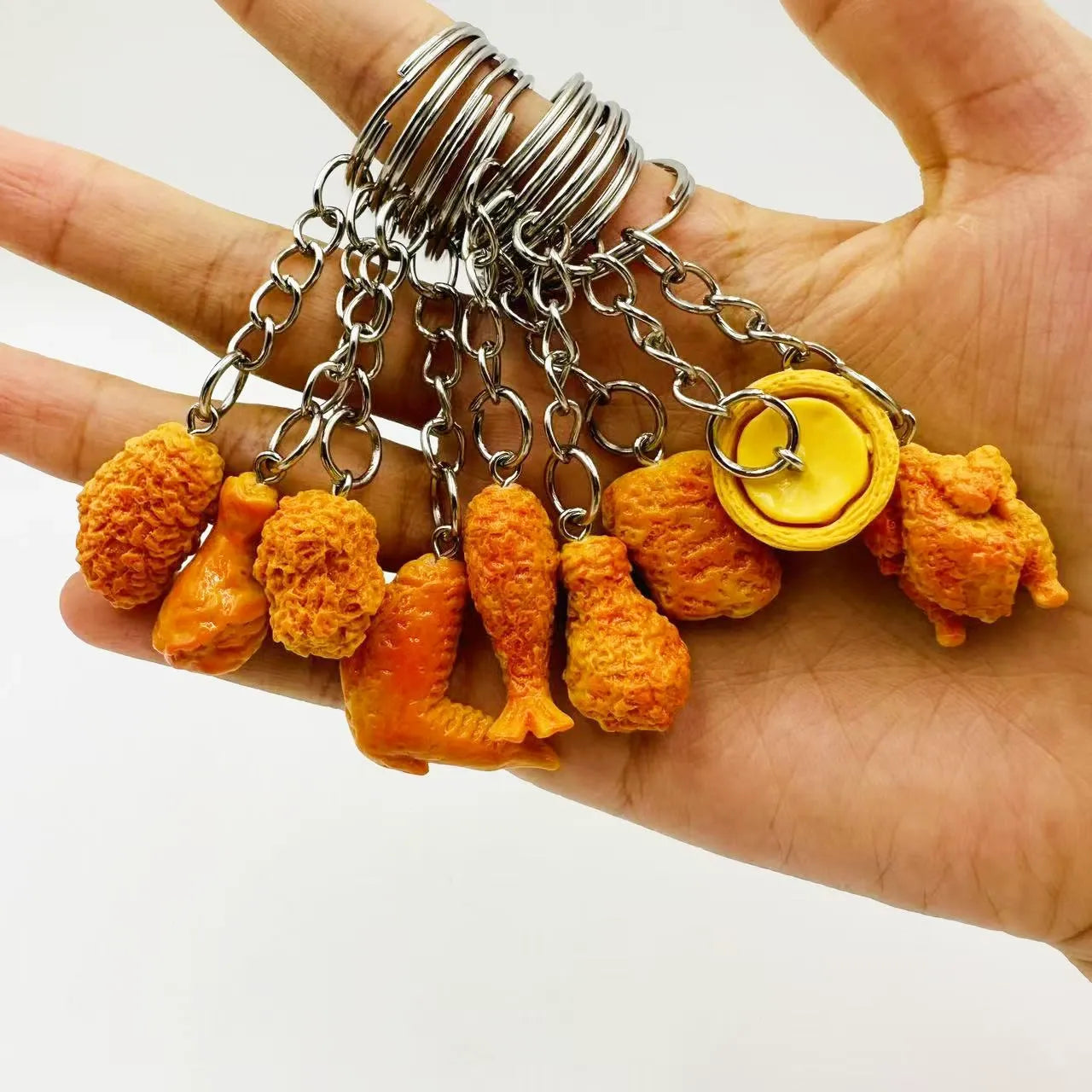 Fry-Day Feast Fast Food Keychain