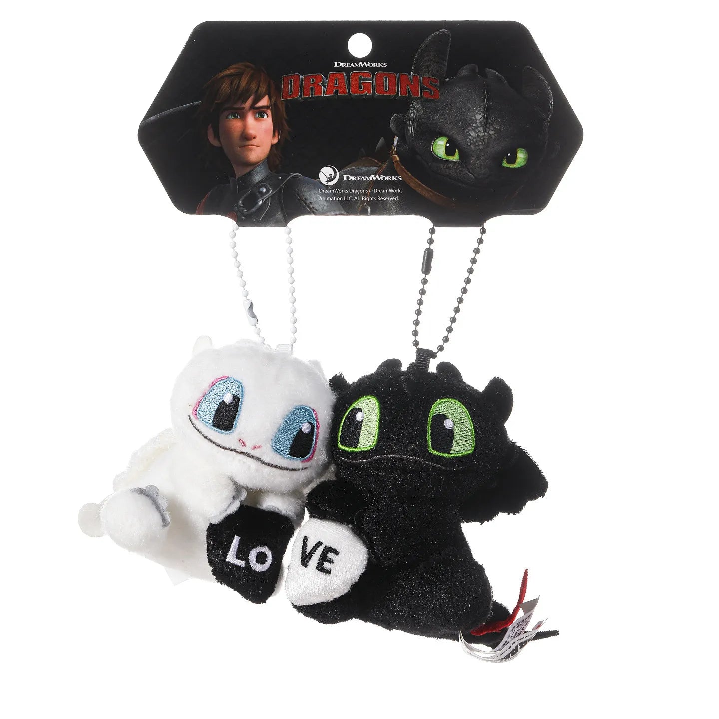 Night & Light Fury Love Keychain Set