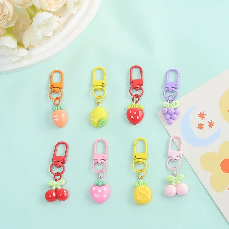 Tropical Fruit Paradise Keychain