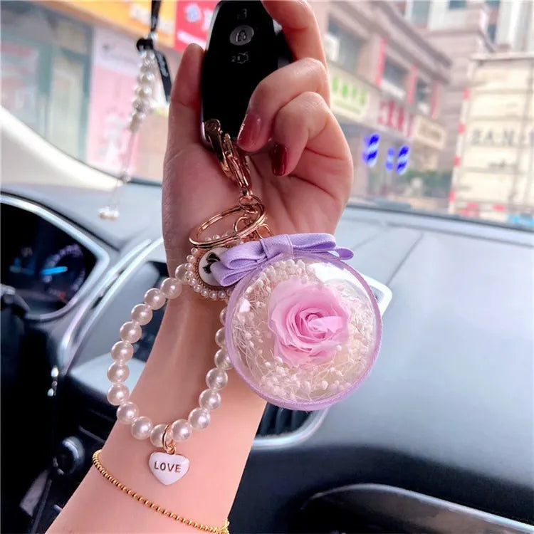 Bloom For Eternity Rose Keychain
