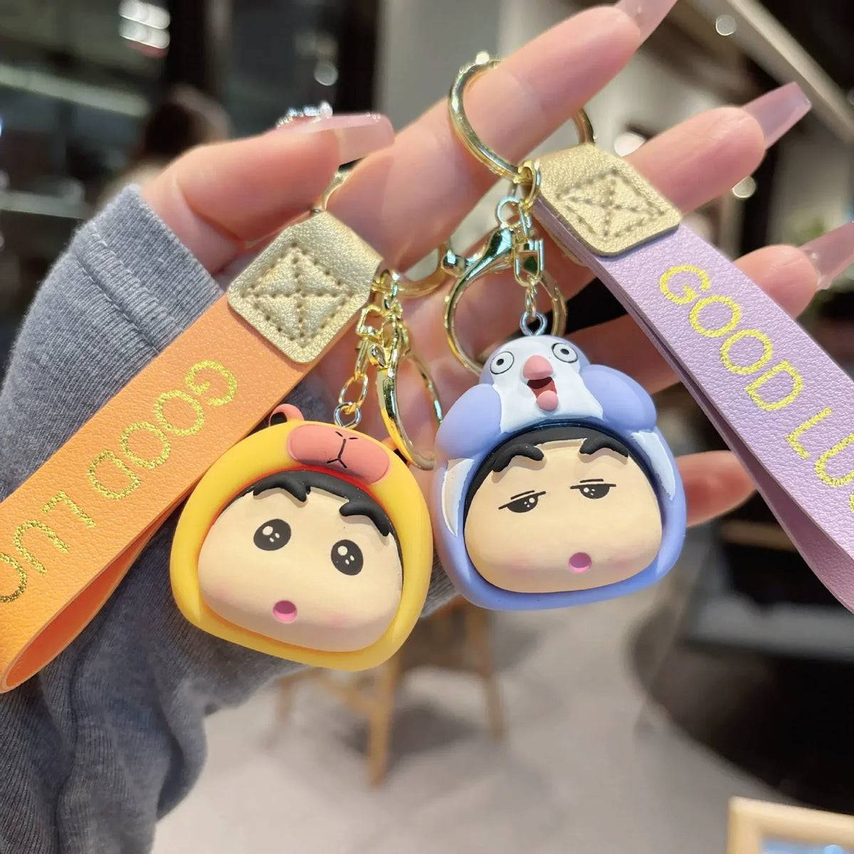 Keychain Ust Goofy Shinichan Animal Head Keychain