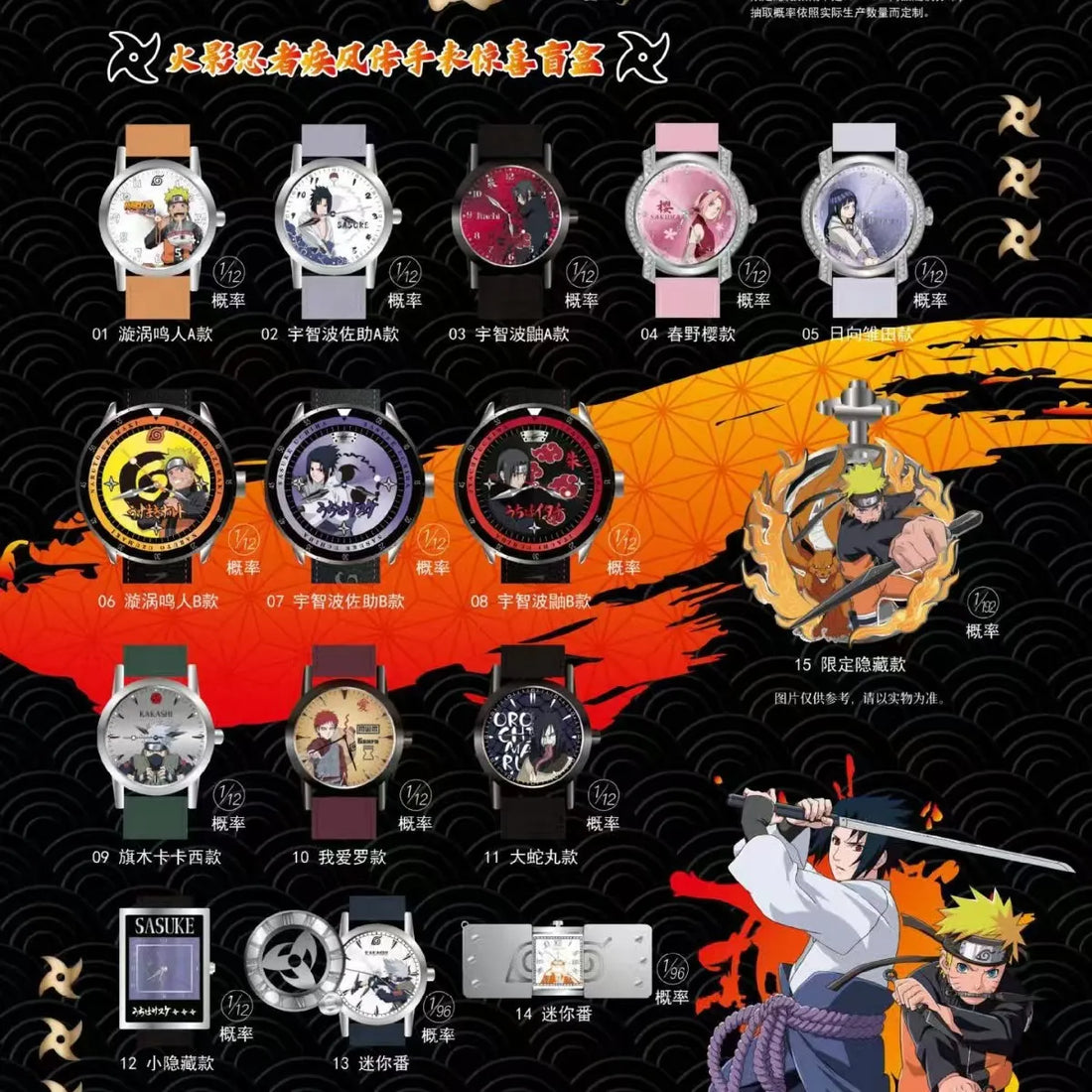 Naruto Shippuden Blind Box Collector Wristwatch