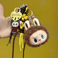 Labubu Gen 1 Macaron Big Head Keychain