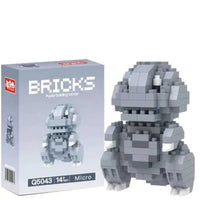 Bricks Godzilla Chibi Kaiju Micro Particles Building Blocks