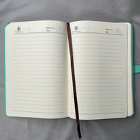 Tiff & Co. Signature Teal and White Notebook