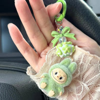 Labubu Elite Sitting Charm Keychain