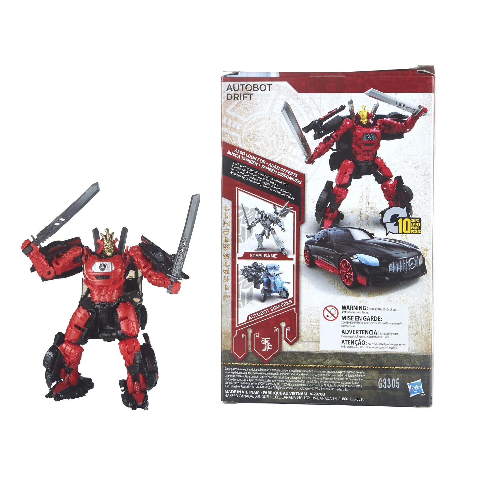 Transformers The Last Knight Deluxe Autobot Drift Figure
