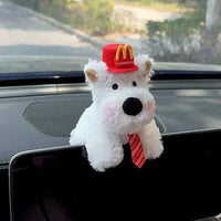 West Highland Dog McD Style Plush Keychain