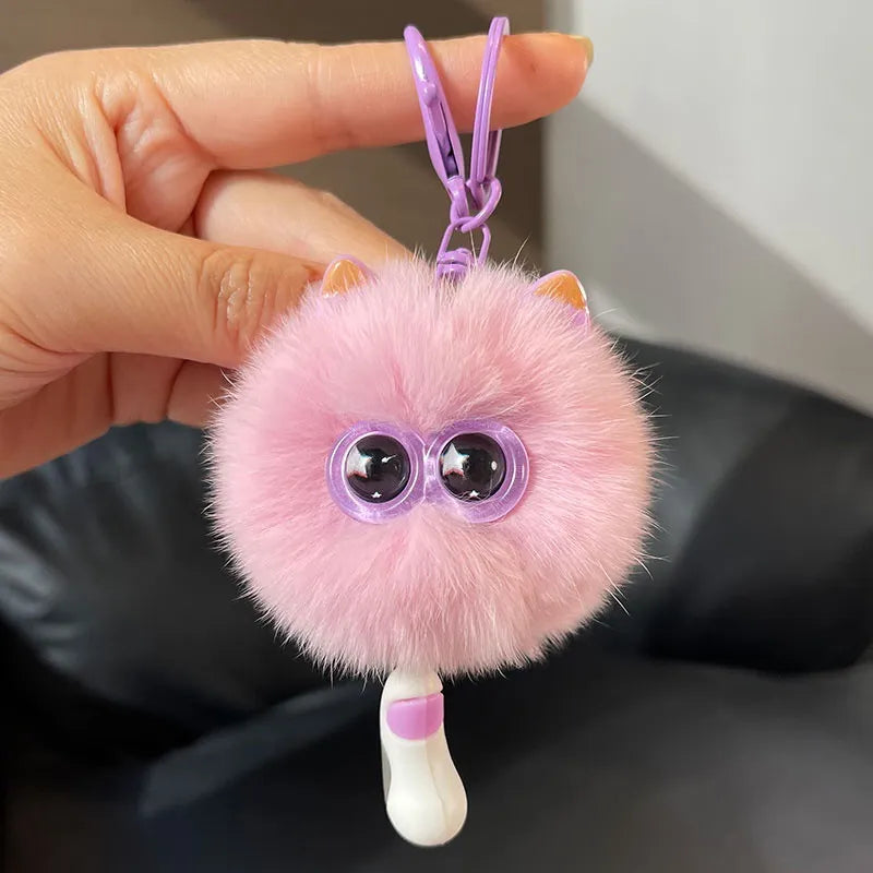 Star-Eyed Kitten Luxe Plush Keychain