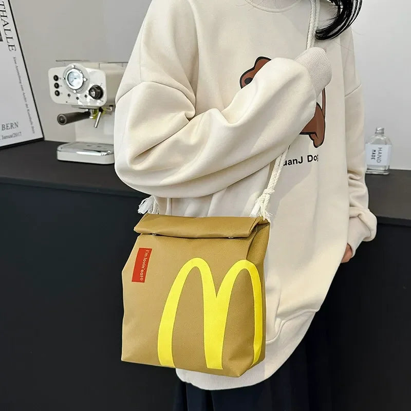 Cute McDonald's Vintage Canvas Backpack