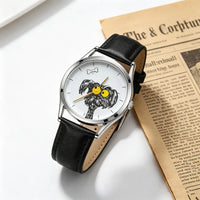 Messy Puppy Bone Chase Creative Novelty Watch