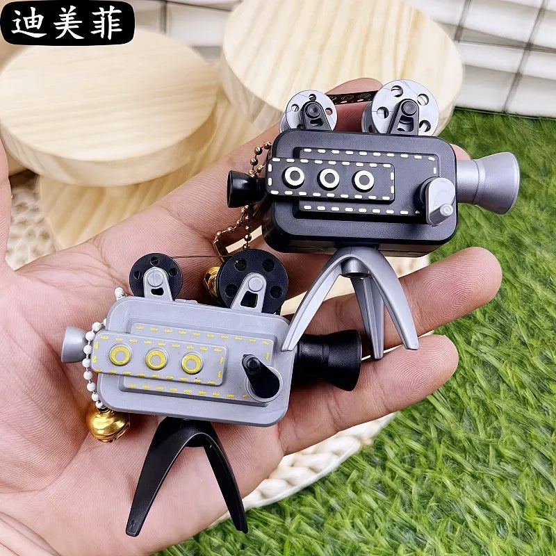 Retro Movie Camera Projector Keychain