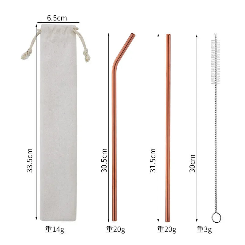 Vibrant Metal Straw Set for Stanley Cup (Pack of 2)