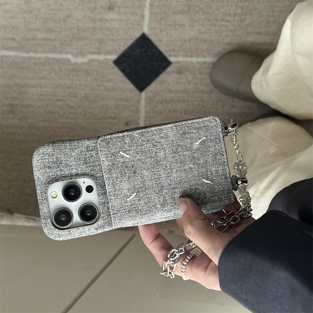 Maison Margiela Denim Cardholder Phone Case (For iPhone)