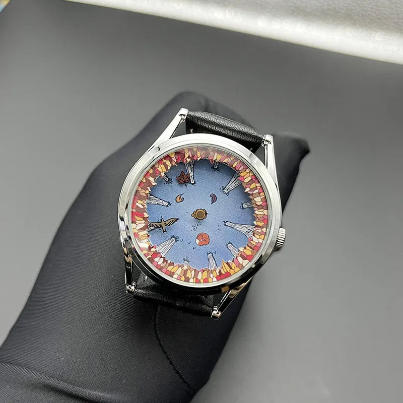 Autumn Day Forest Deconstructed Dial Creative Watch