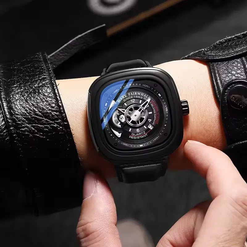 Mark Fairwhale 5052 Square Chrono Watch