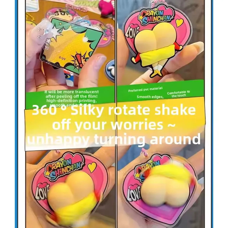 Genuine Crayon Shinchan Squishy Bottom Keychain
