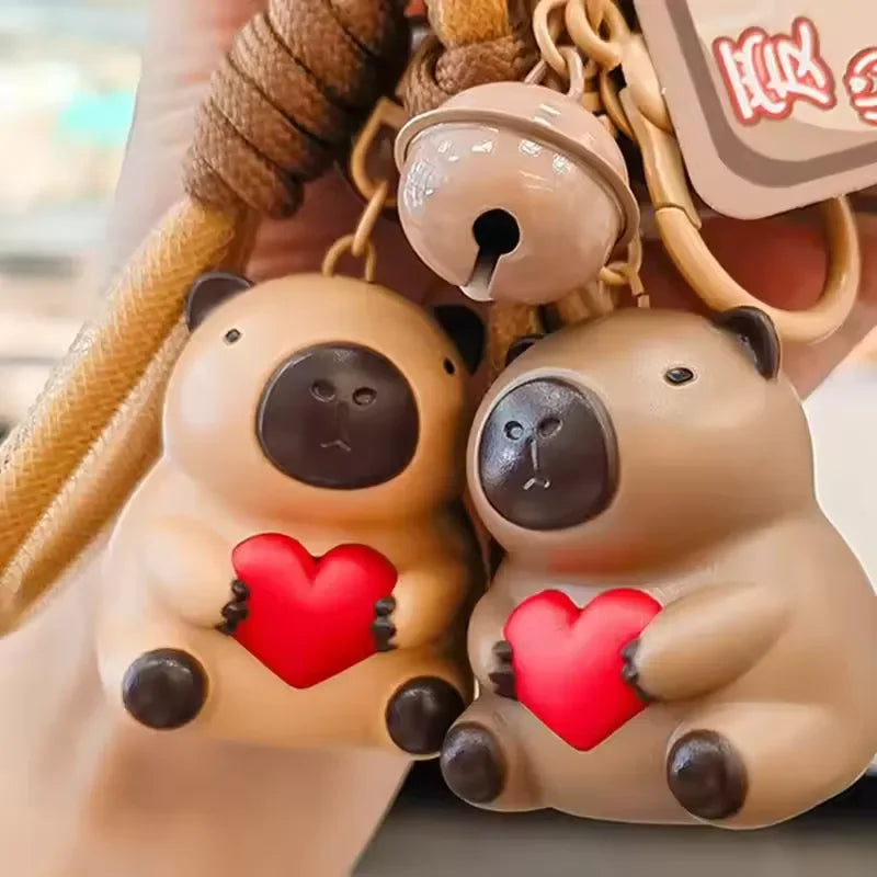 Capybara Heart-Throb Love You Keychain