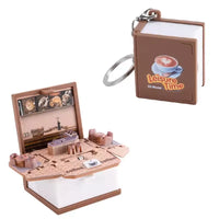 Coffee Shop 3D Folding Keychain