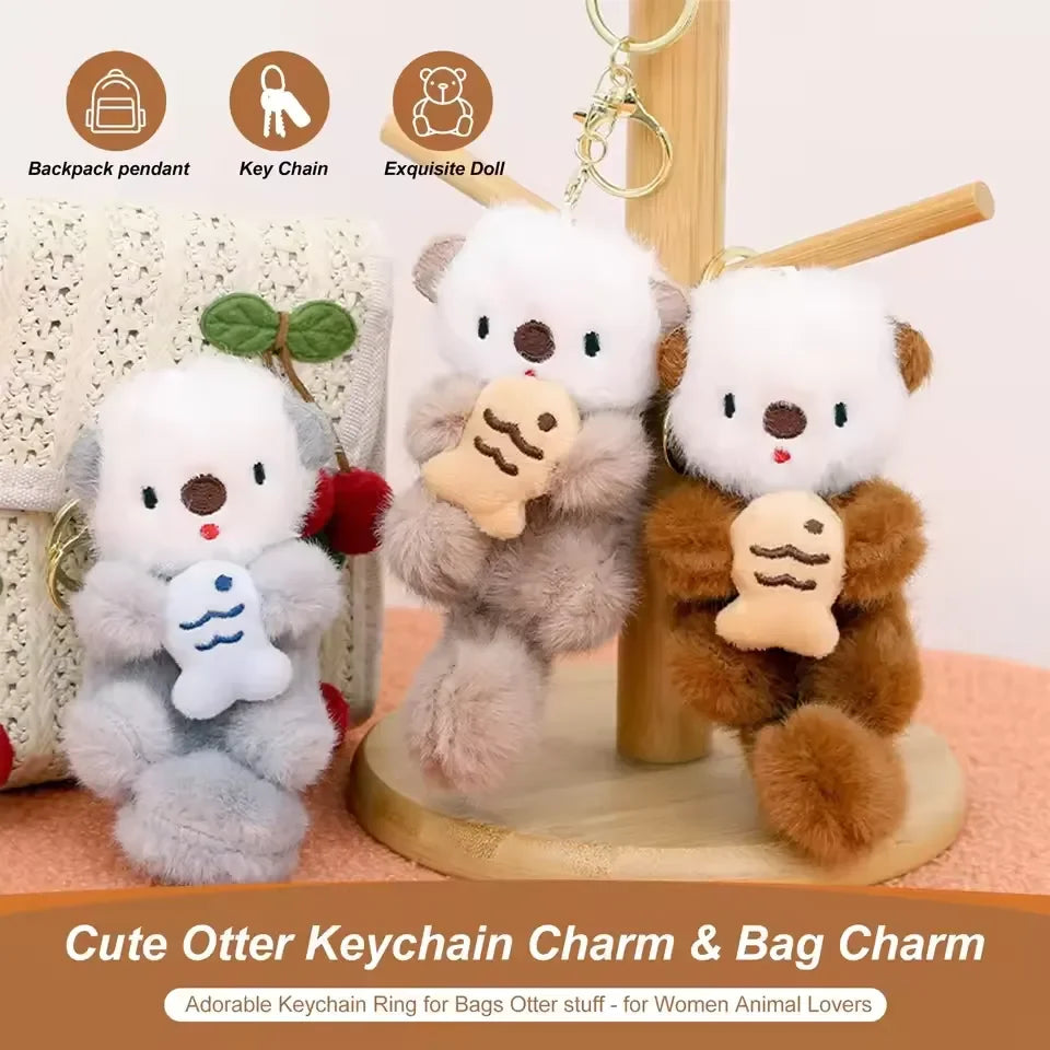 Sea Guard Otter Plush Keychain