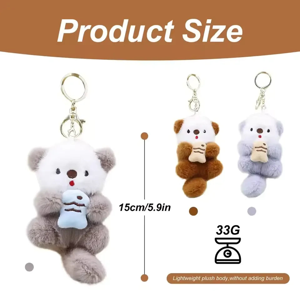 Sea Guard Otter Plush Keychain