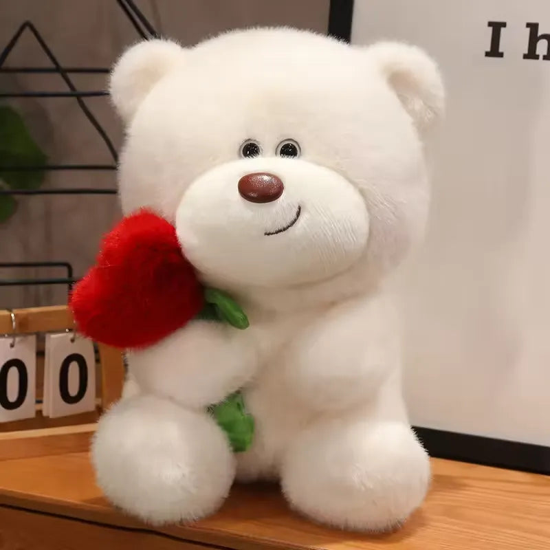 Sweetheart Rose Hug Teddy Bear (35 cm)
