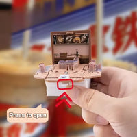 Coffee Shop 3D Folding Keychain
