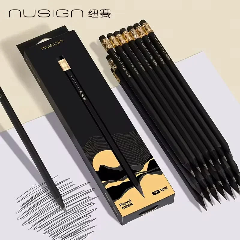 Nusign NS729-HB Onyx Gold Pencil (Set of 10)