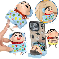 Sleepy Shinichan Phone Stand Keychain