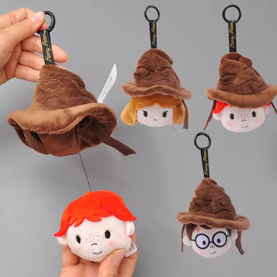 Hogwarts Sorting Hat Pull String Keychain