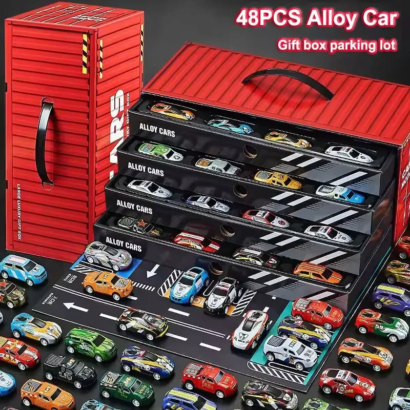 Turbo Container Alloy Cars (Set of 48 Pcs)