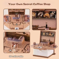 Coffee Shop 3D Folding Keychain