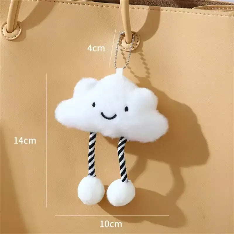 Smiling Cloud Plush Keychain