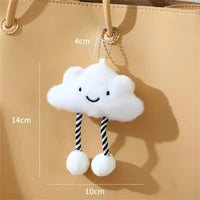 Smiling Cloud Plush Keychain