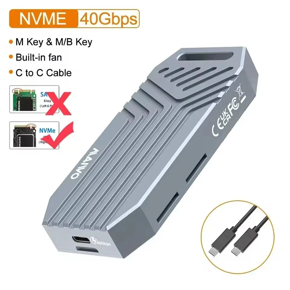MAIWO 40Gbps USB 4 M.2 NVMe SSD Enclosure