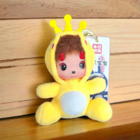 Monchhichi Menagerie Hooded Plush Keychain